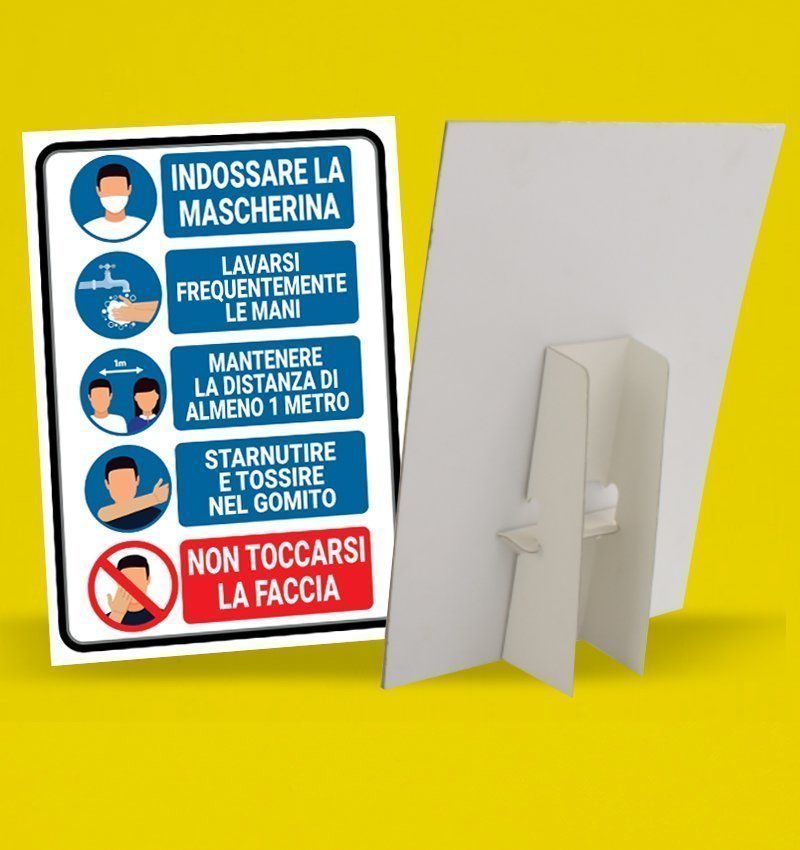 Preventivatore cartelli da banco Avvertimenti multipli
